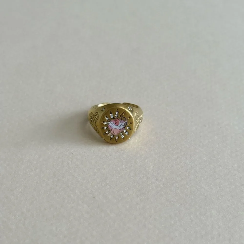 Gold and Pink Embellished #1757